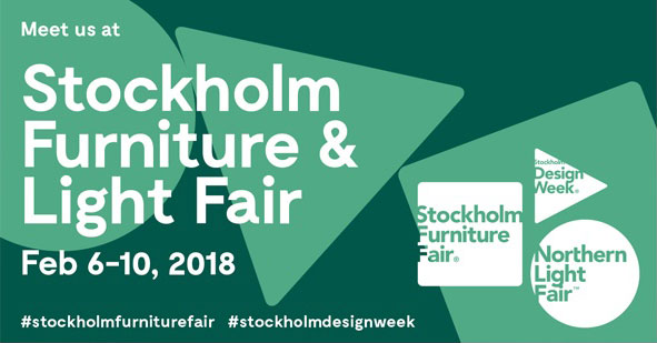 Vi udstiller på Stockholm Furniture Fair 2018